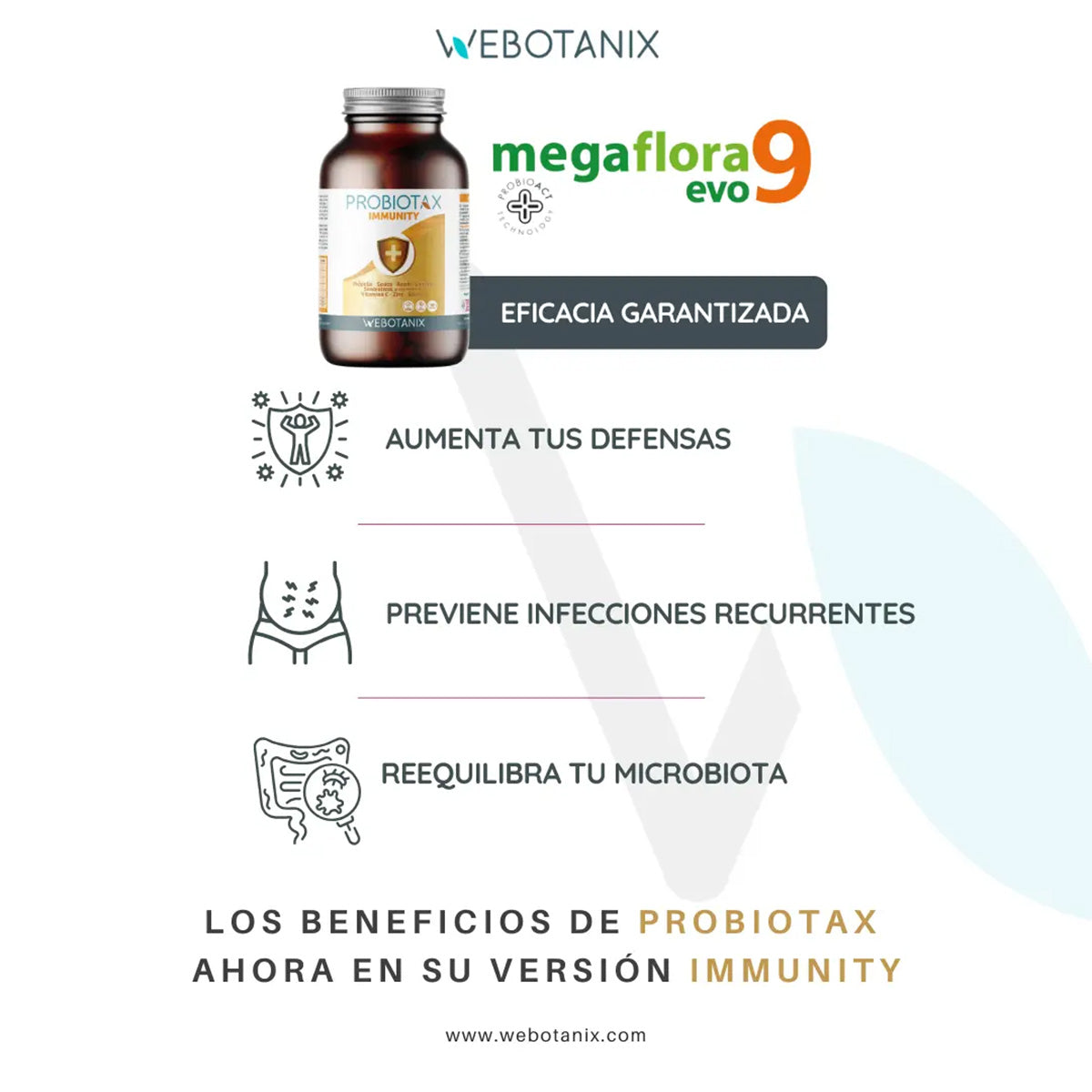 Probiotax Immunity Defensas WeBotanix 45 kapsułek