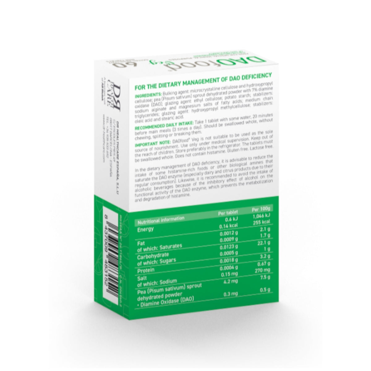 DAOfood® Veg Blisterpackung 60 Minitabletten