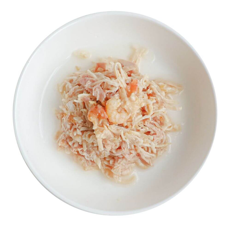 Kit Cat Lata Toppers - Pollo, tonno e gamberetti 80 g Cibo umido per gatti