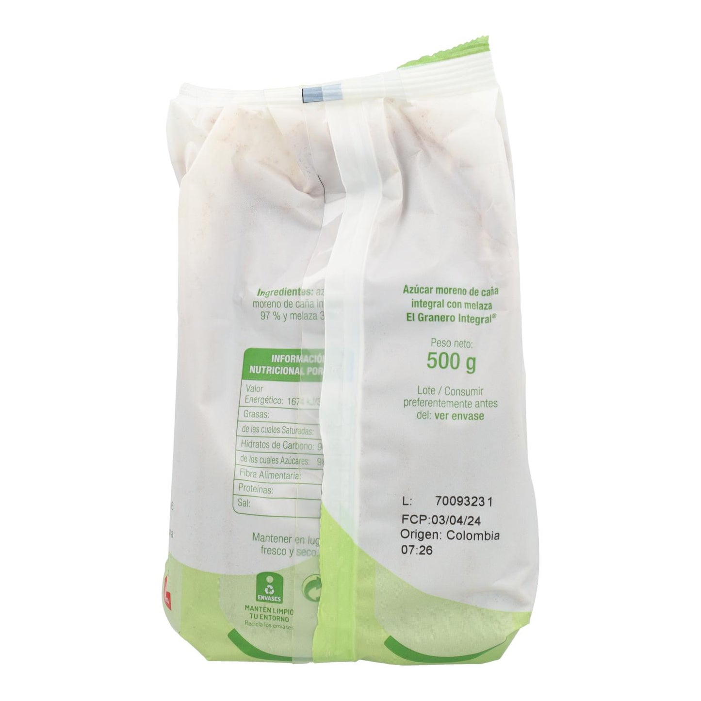 Brunt rörsocker med melass El Granero 500 g