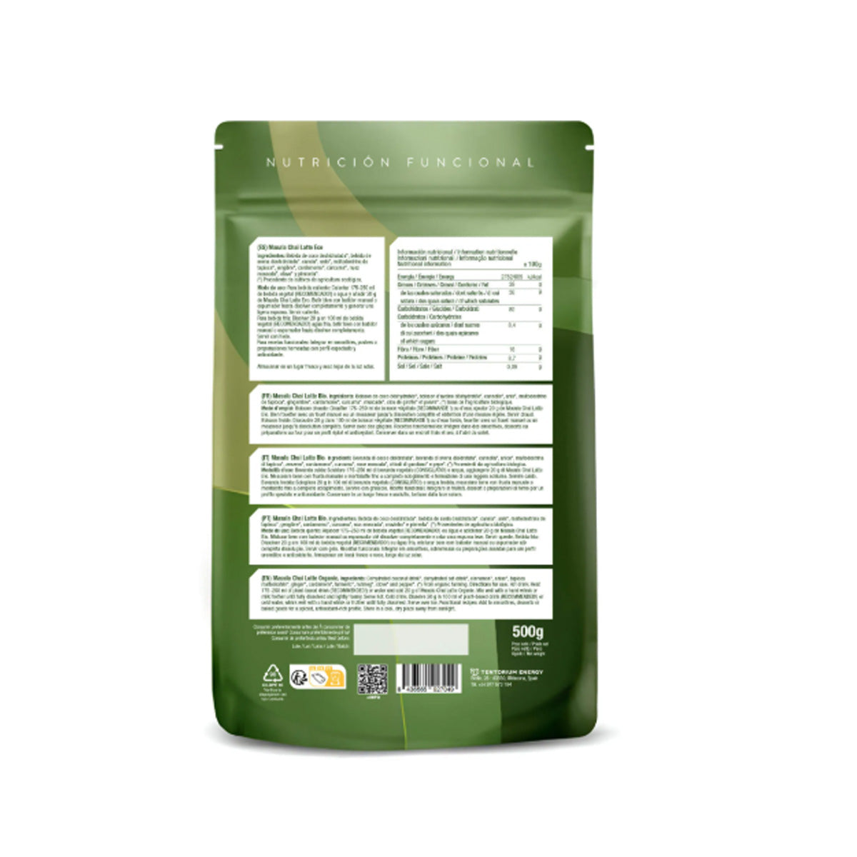 Energy Feelings Organic Masala Chai Latte XL Pack, 500 g