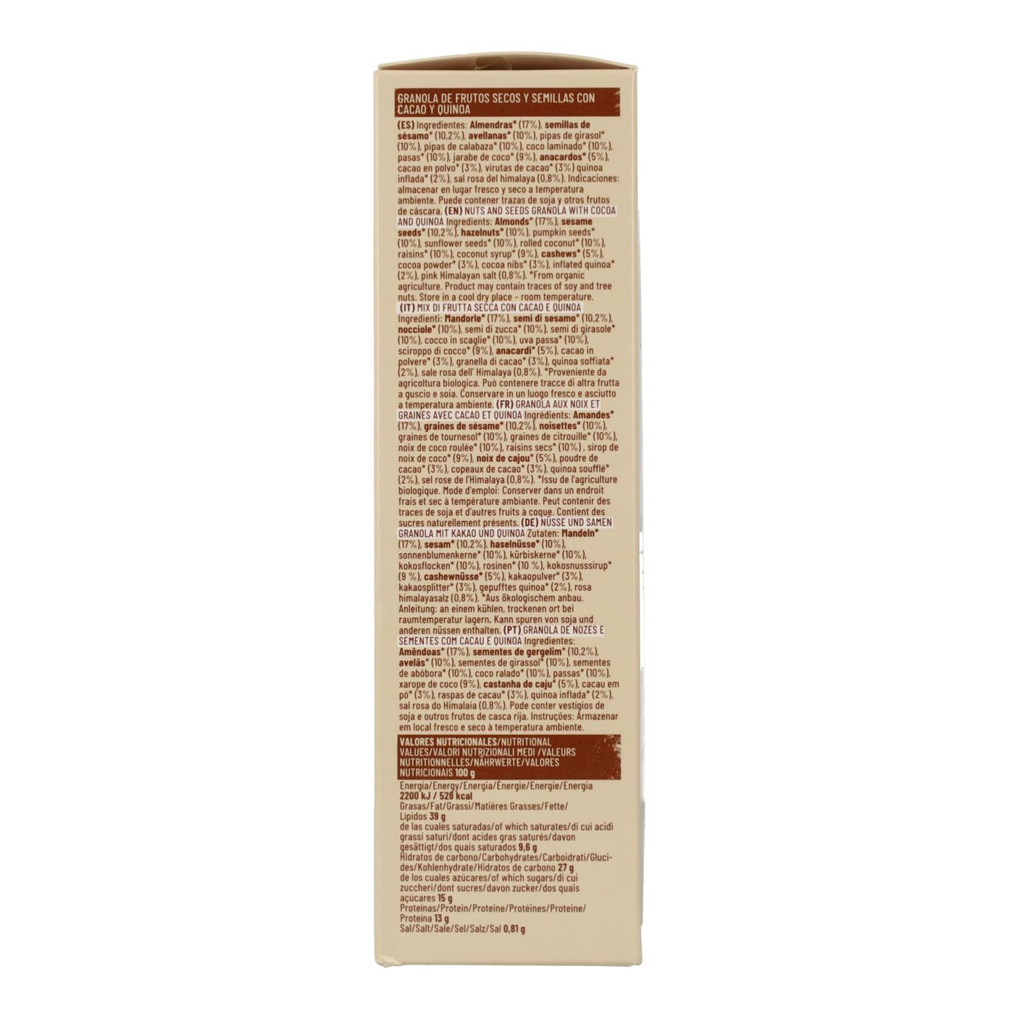 Granola cacao et quinoa bio Natruly 325 g