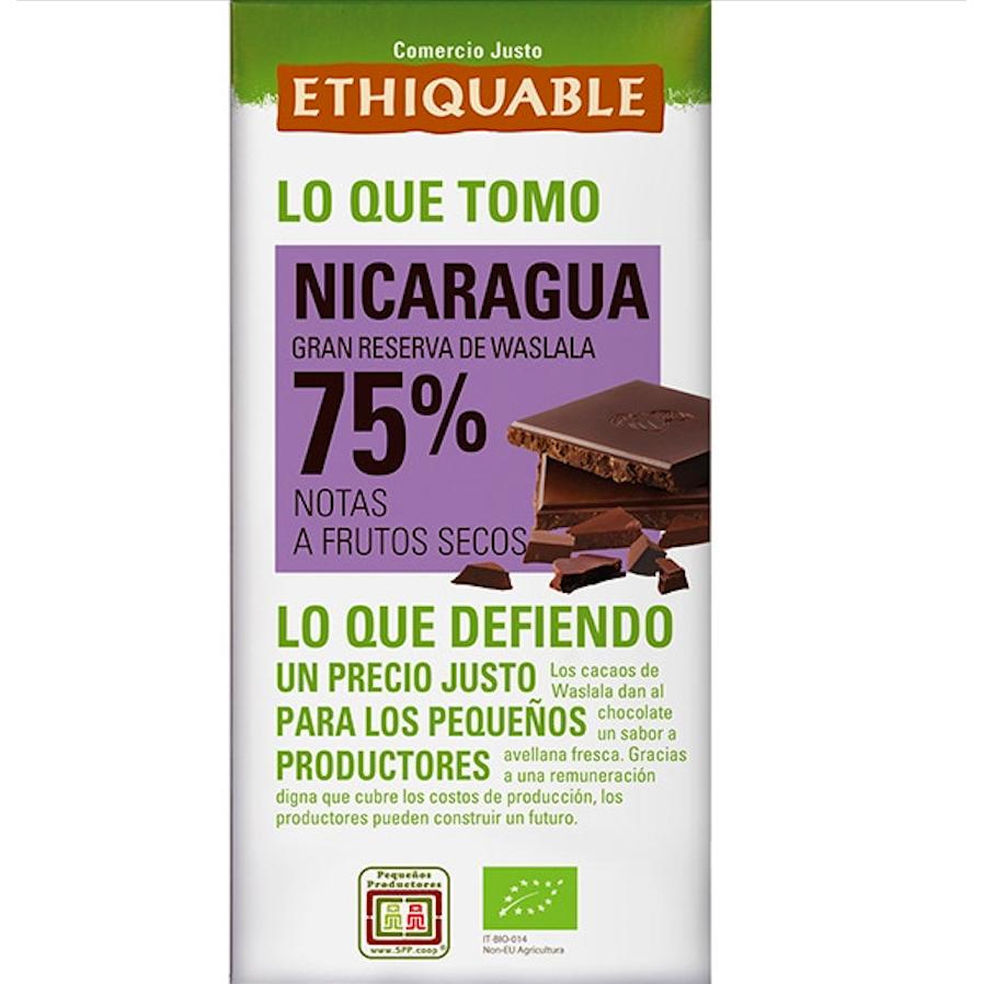 Zartbitterschokolade 75 % Nicaragua BIO Ideen Fairer Handel 100 g