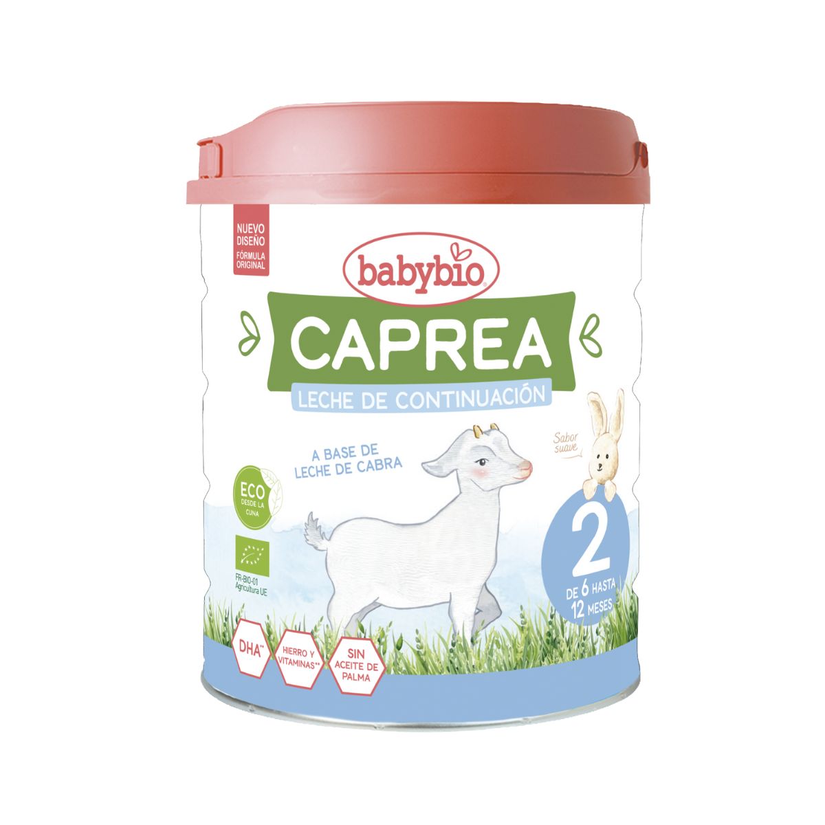 Caprea 2 getmjölk (spädbarn 6 till 12 månader) Ekologisk Babybio 800 g