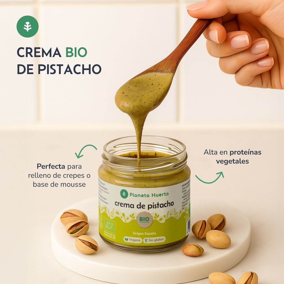 100% ECO Pistaziencreme Planeta Huerto 100 g
