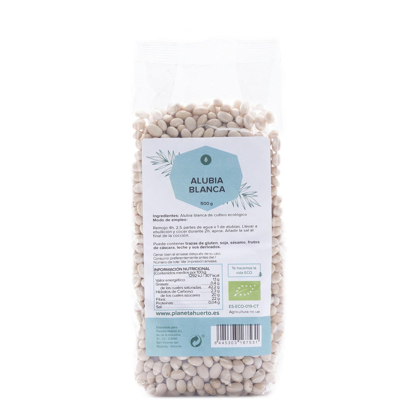 Weiße Bohne ECO Planeta Huerto 500 g