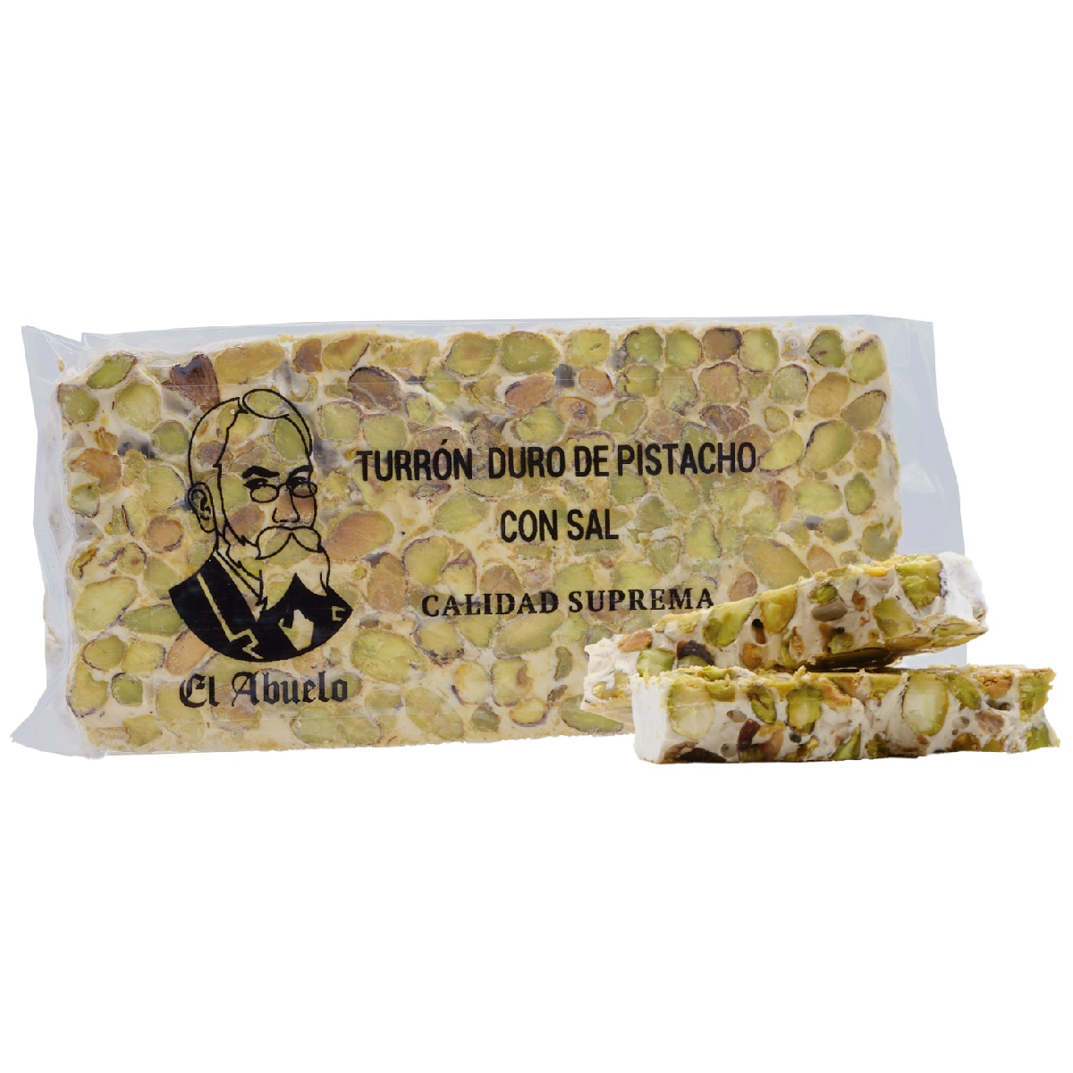 Torrone duro al pistacchio con sale di altissima qualità El Abuelo 200 g