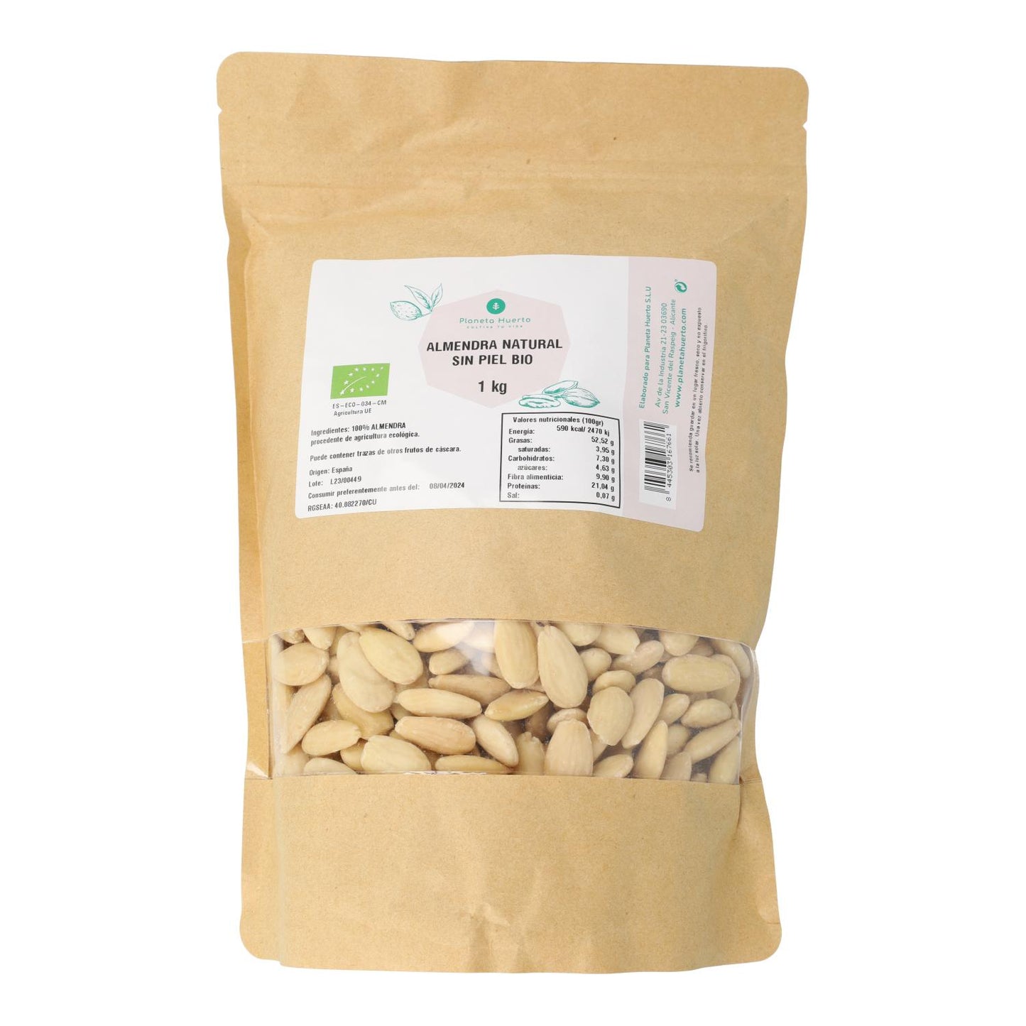 Blanchierte Mandeln ECO Planeta Huerto 1 kg