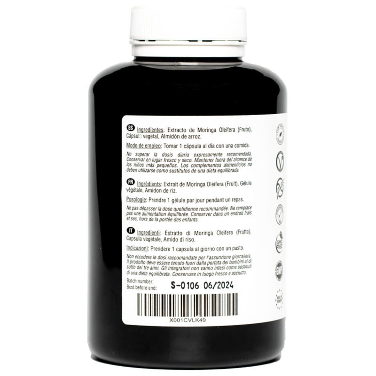 Moringa oleifera 6000 mg 180 vegane Kapseln Hivital