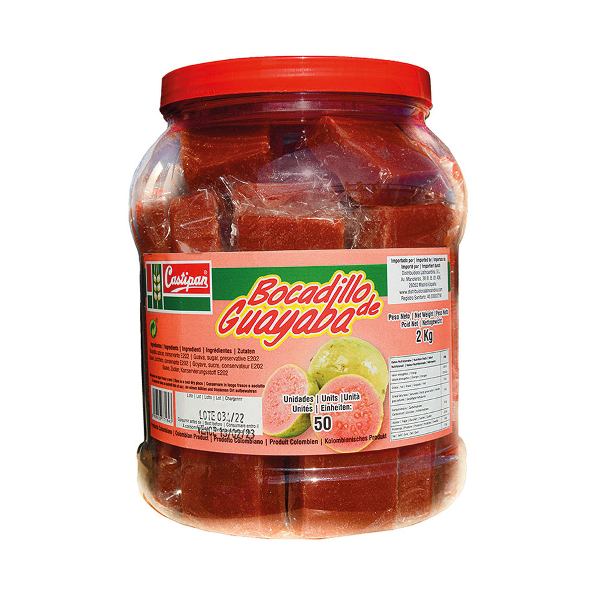 50 Guaven-Sandwiches in Bonbonniere Castipan 2 kg