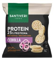 Mini tortitas protein cebolla SANTIVERI 50g