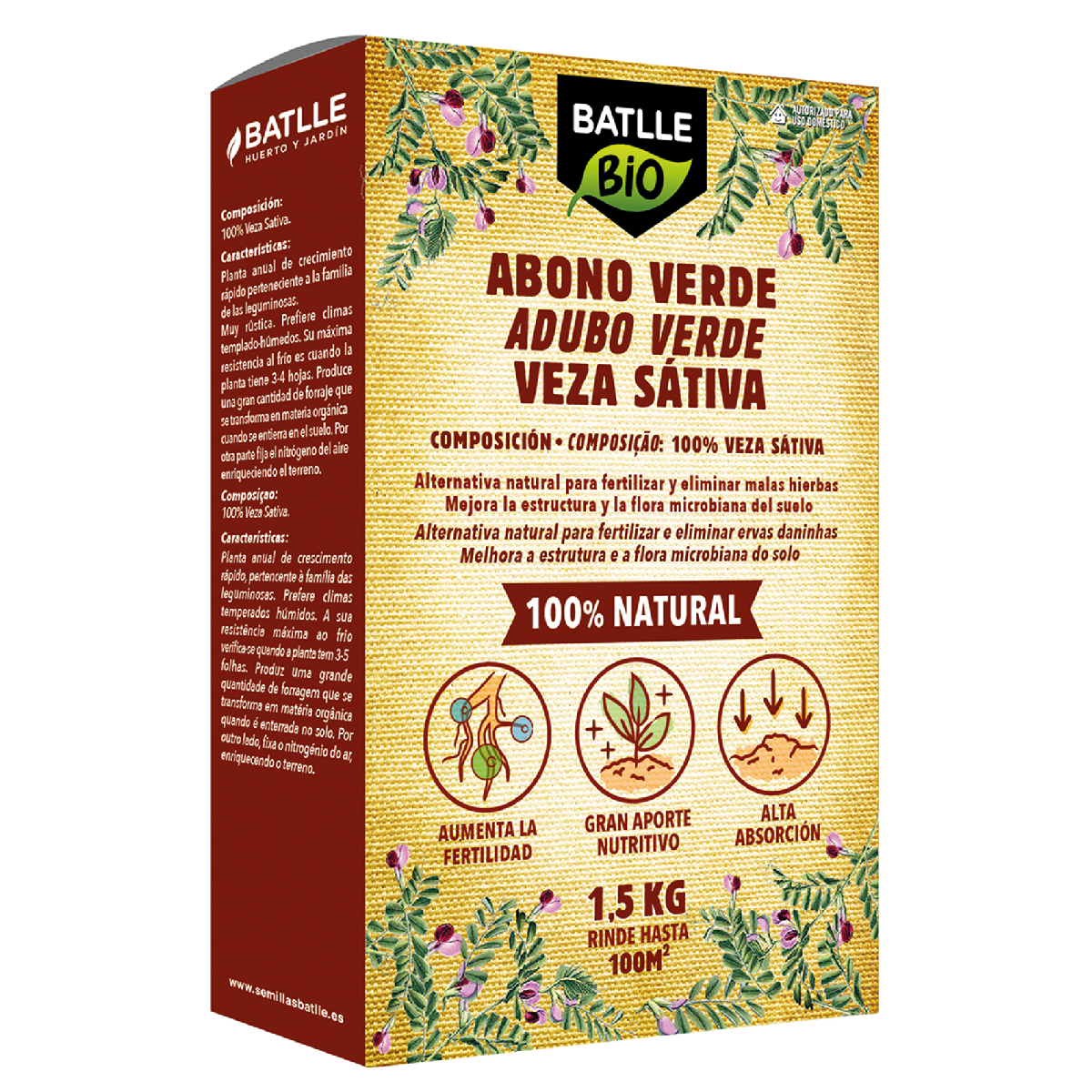 Engrais vert Veza sativa 1,5 kg Batlle Bio