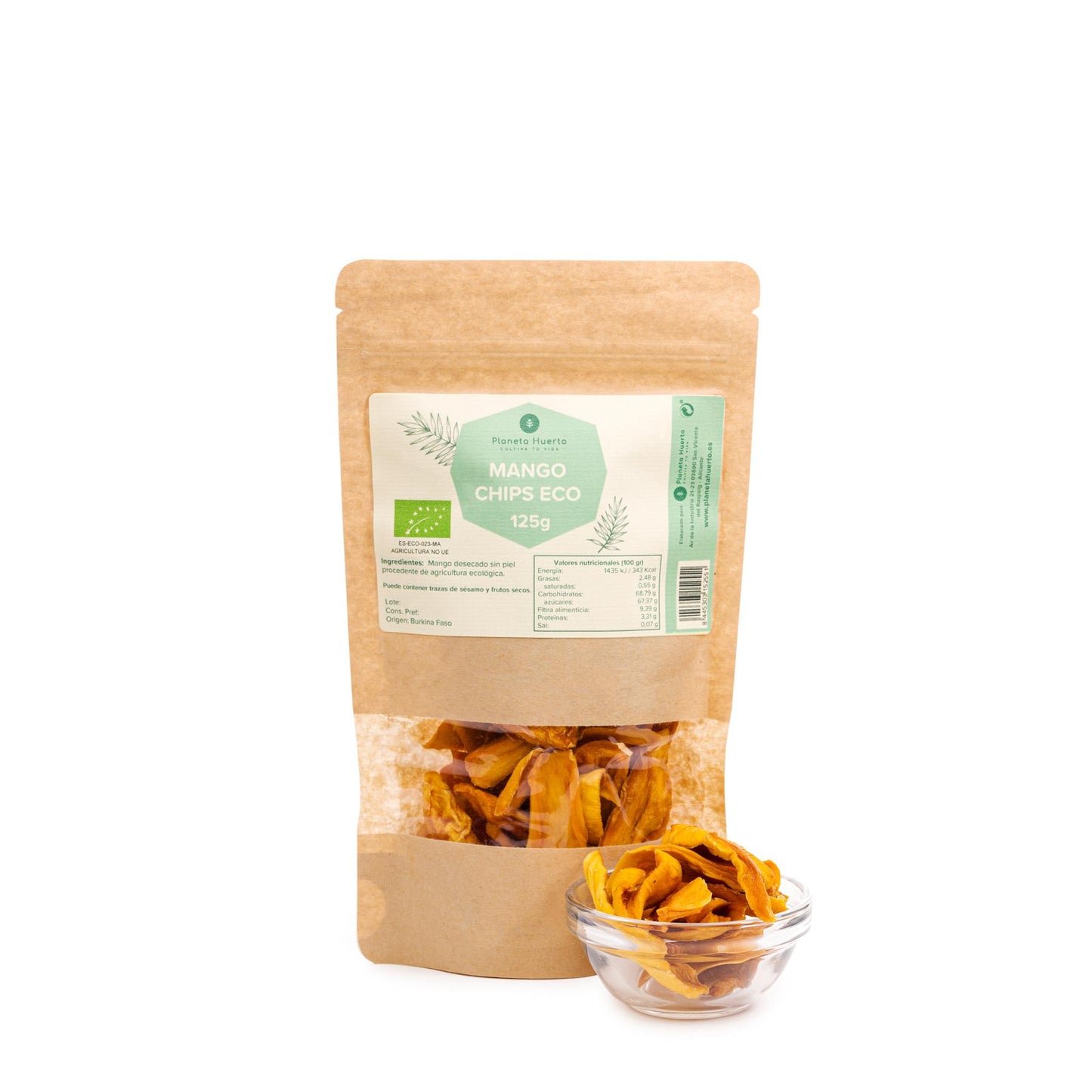 Getrocknete Mango-Chips ECO Planeta Huerto 125 g