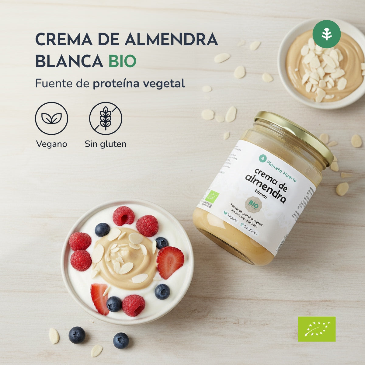 Weiße Mandelcreme ECO Planeta Huerto