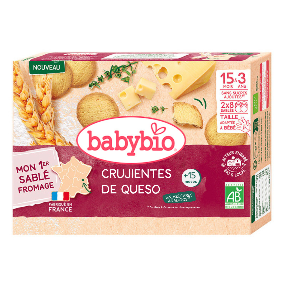 Snacks croustillants au fromage pour enfants (à partir de 15 mois) Babybio 72 g