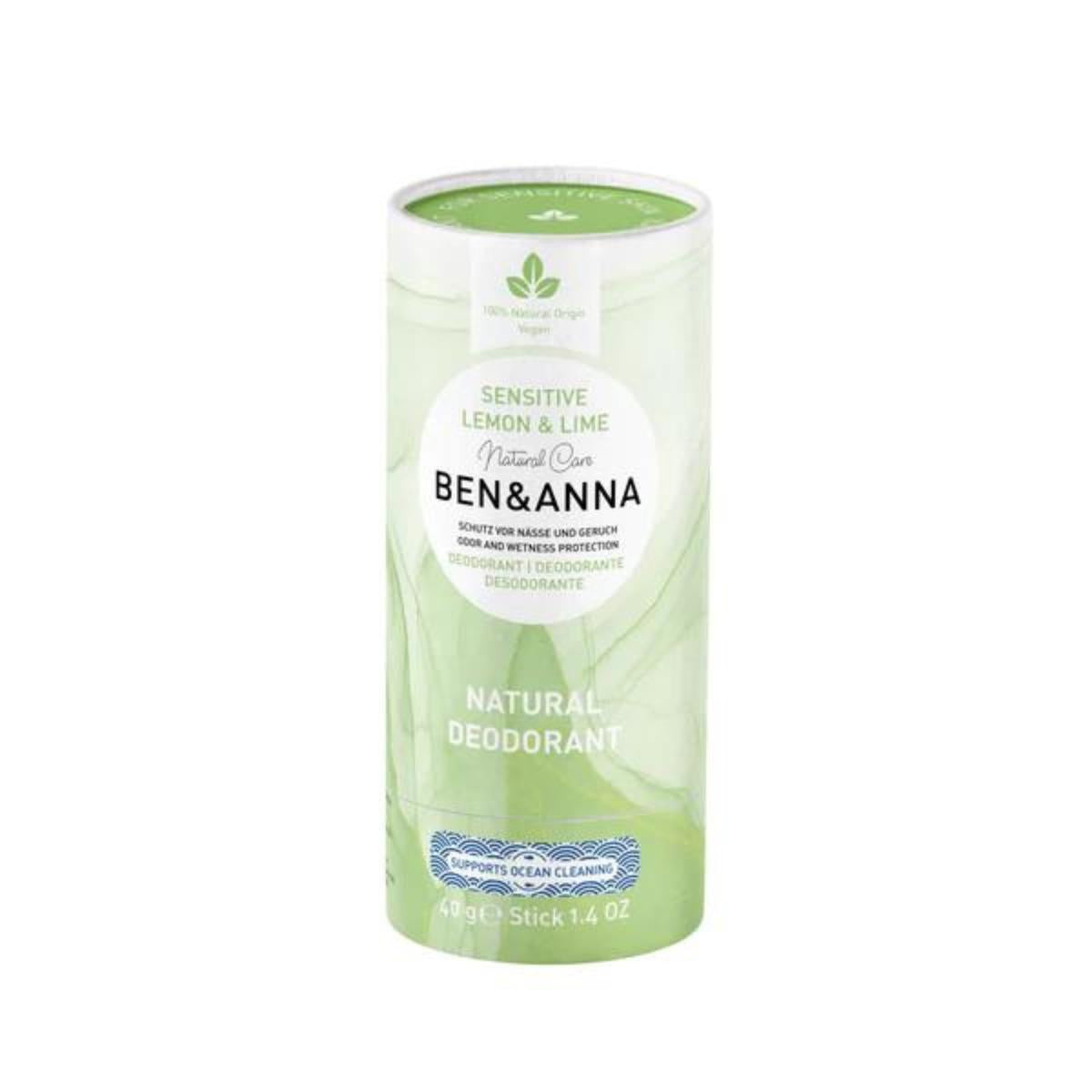 Sensitive deodorant med lime och citron Ben&Anna 40 g