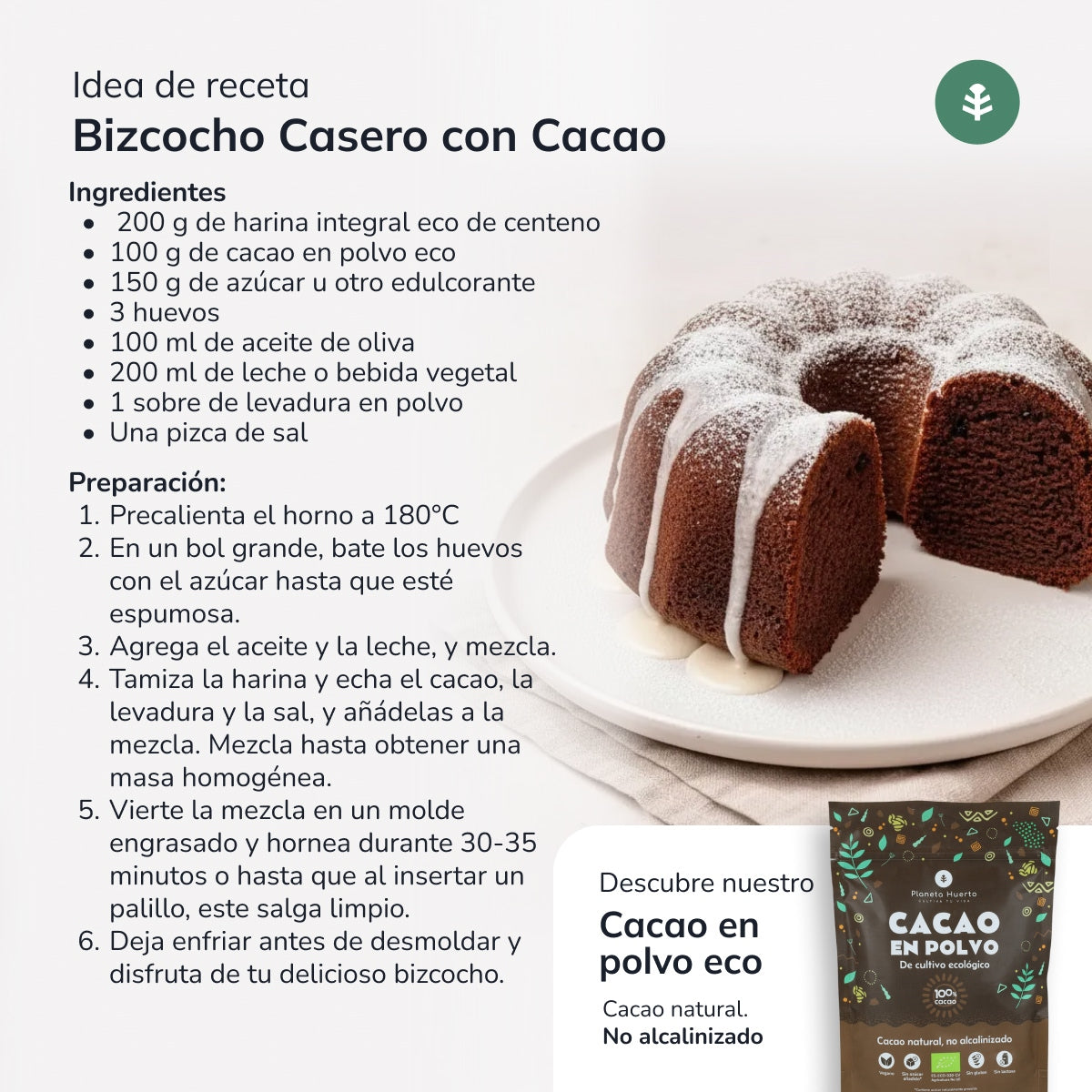 Farine de seigle complète Eco Planeta Huerto 800 g