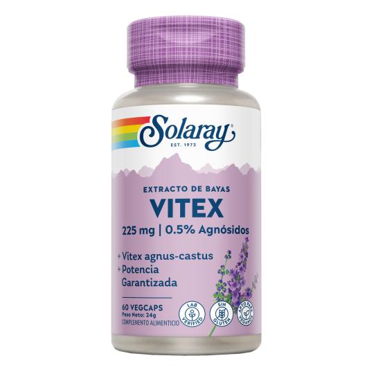 Vitex (Sauzgatillo) Solaray 60 VegCaps – glutenfri. Lämplig för veganer.