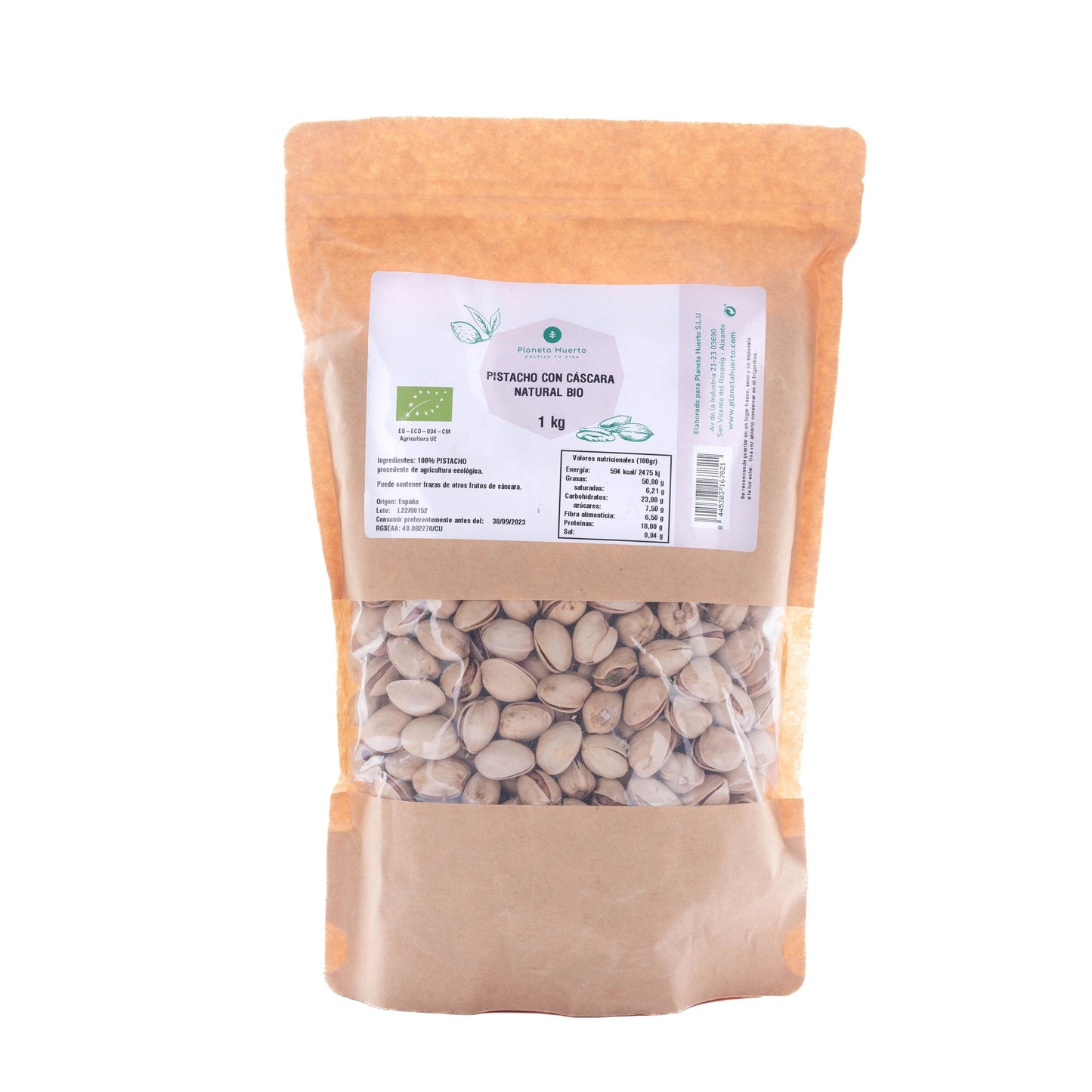 Pistaziennuss in natürlicher Schale ECO Planeta Huerto 250 g