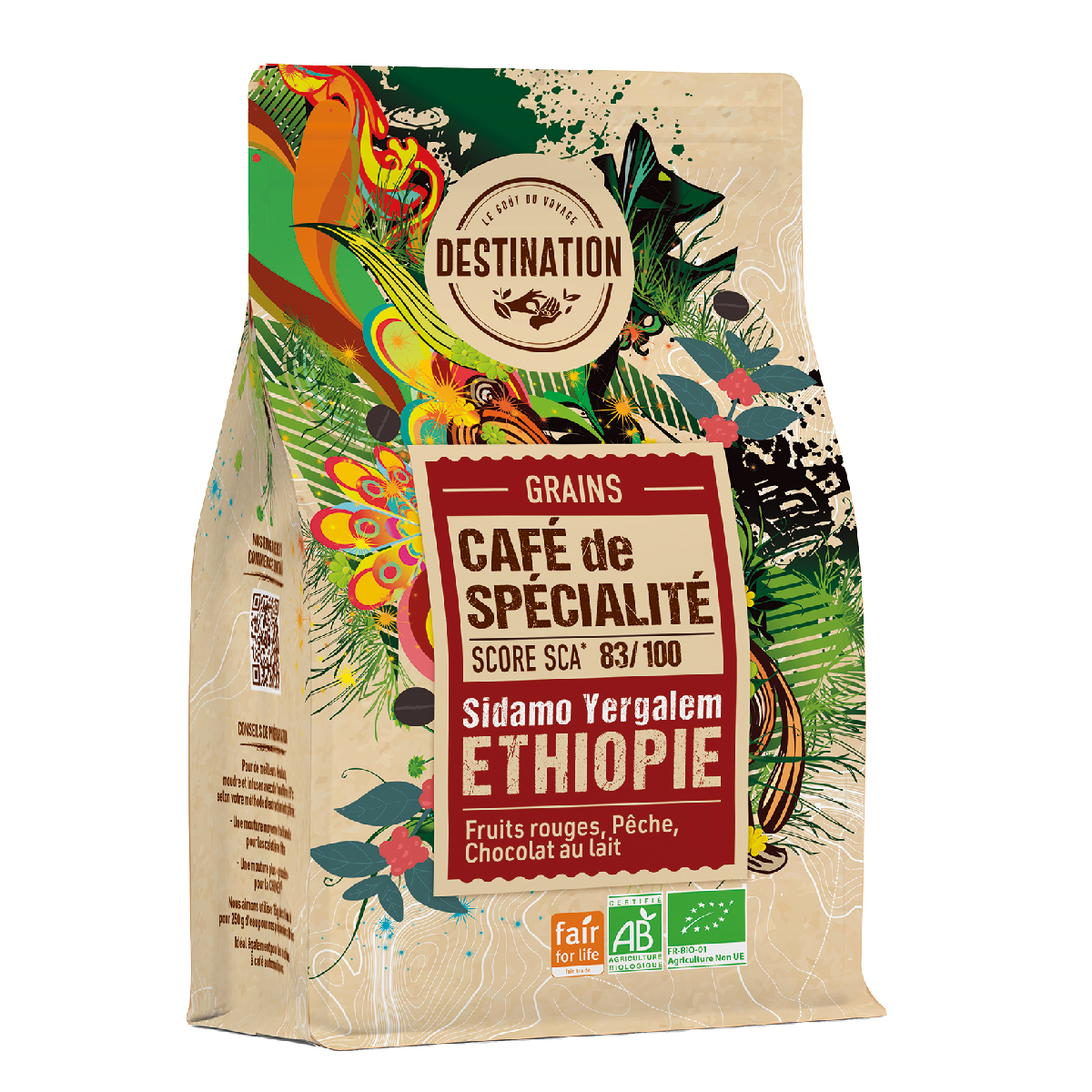 Speciale koffiebonen Ethiopië BIO Destination 180 g