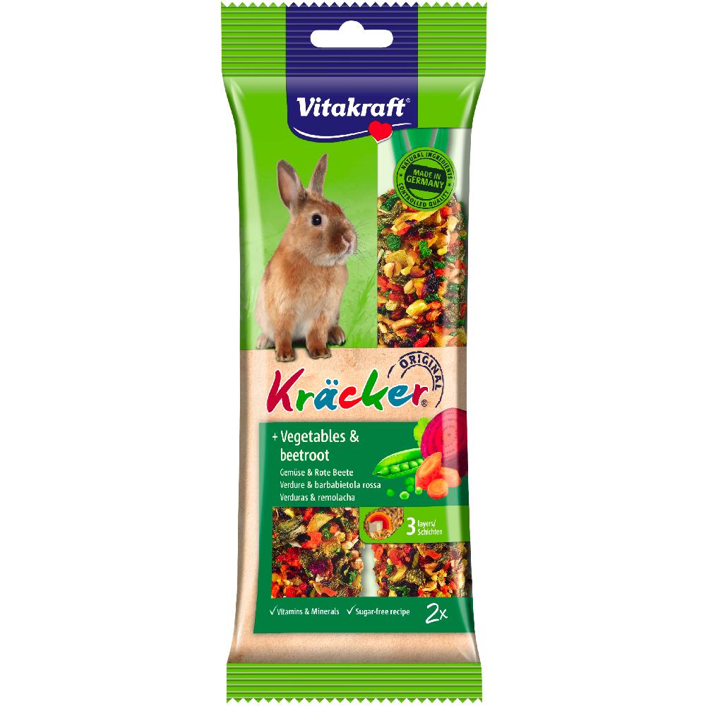 Vitakraft Kräcker-Sticks Gemüse und Rote Beete für Kaninchen 2 Stück