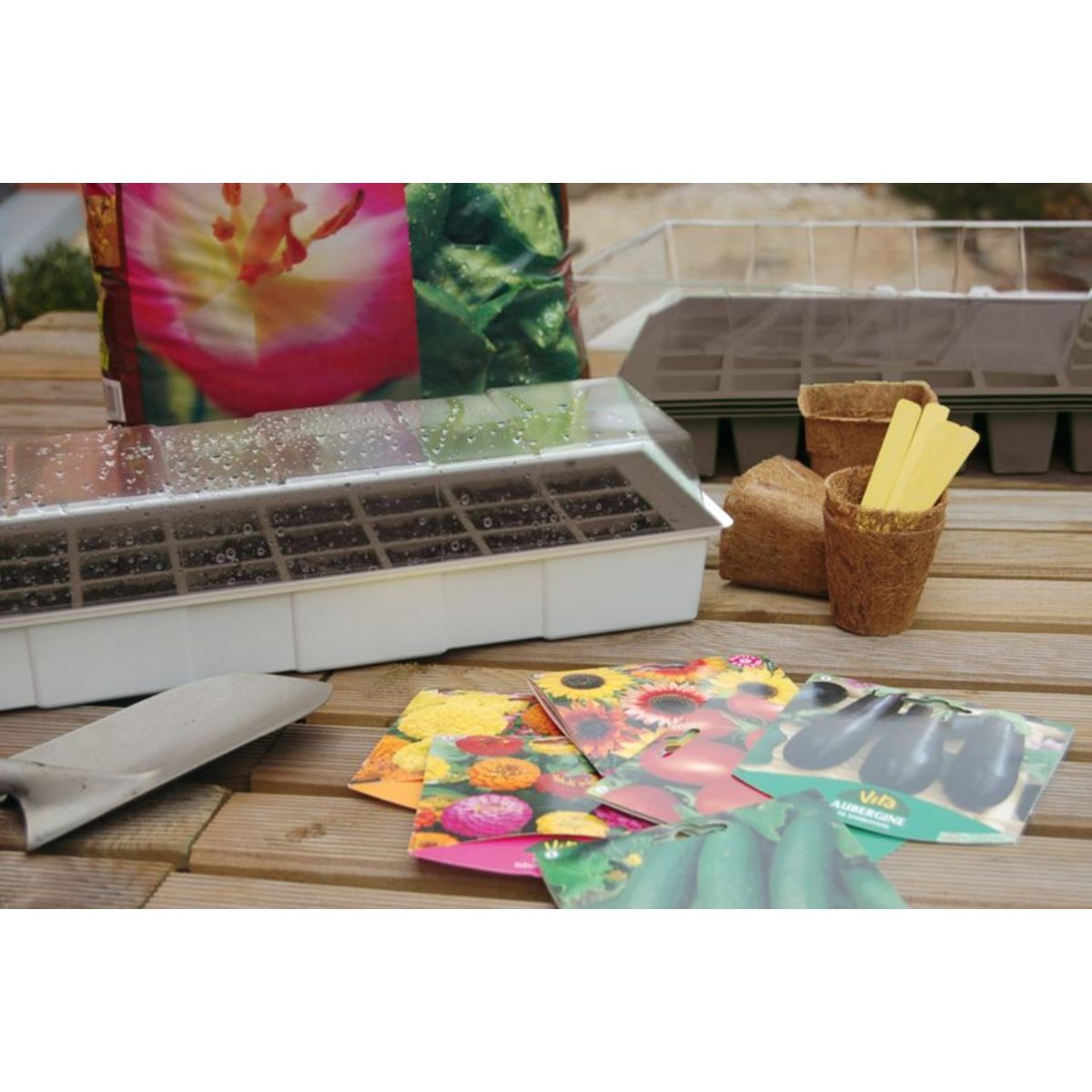 Mini växthus fönsterbräda Kit Windows Nortene 49x15,5 cm