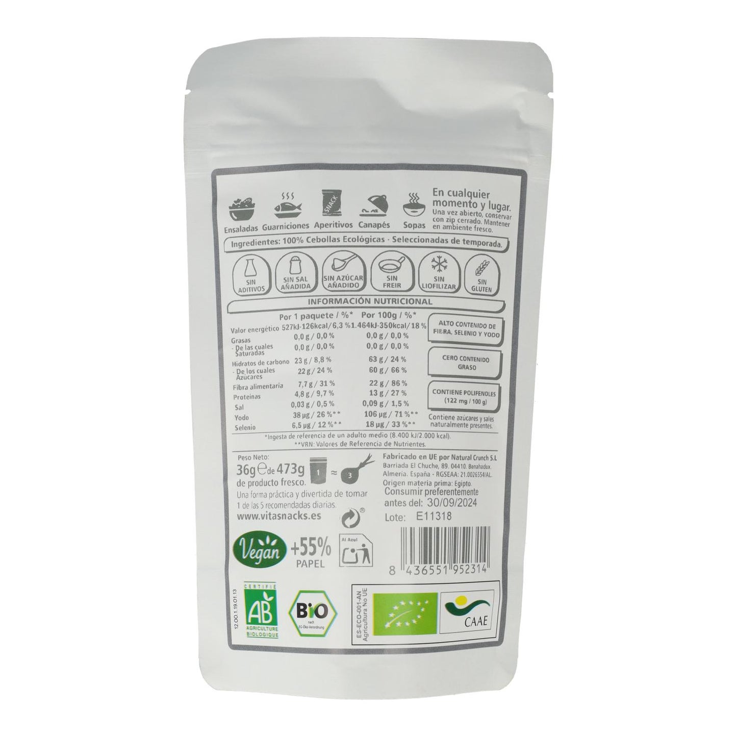 VitaSnack Knusprige Zwiebel 36 g