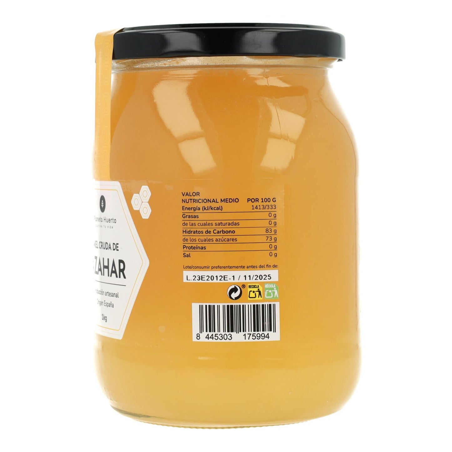 Miel cru de fleurs d'oranger Planeta Huerto 1 Kg