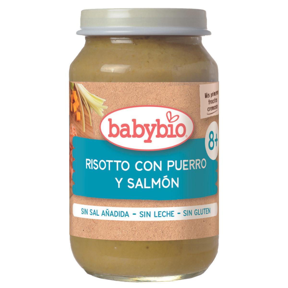 Opakowanie 3 sztuki risotto z porami i łososiem Babybio 200 g