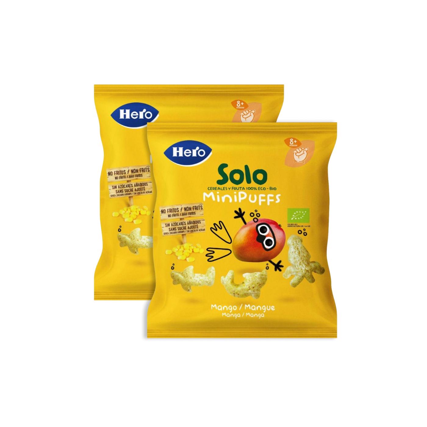 Aktionspackung 2x Bio-Mango-Snacks 18 g-Hero Solo
