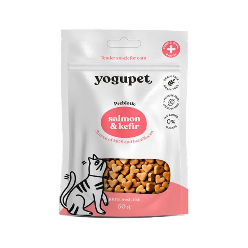 Yogupet Semi-moist snack with salmon and kefir for cats 50 g