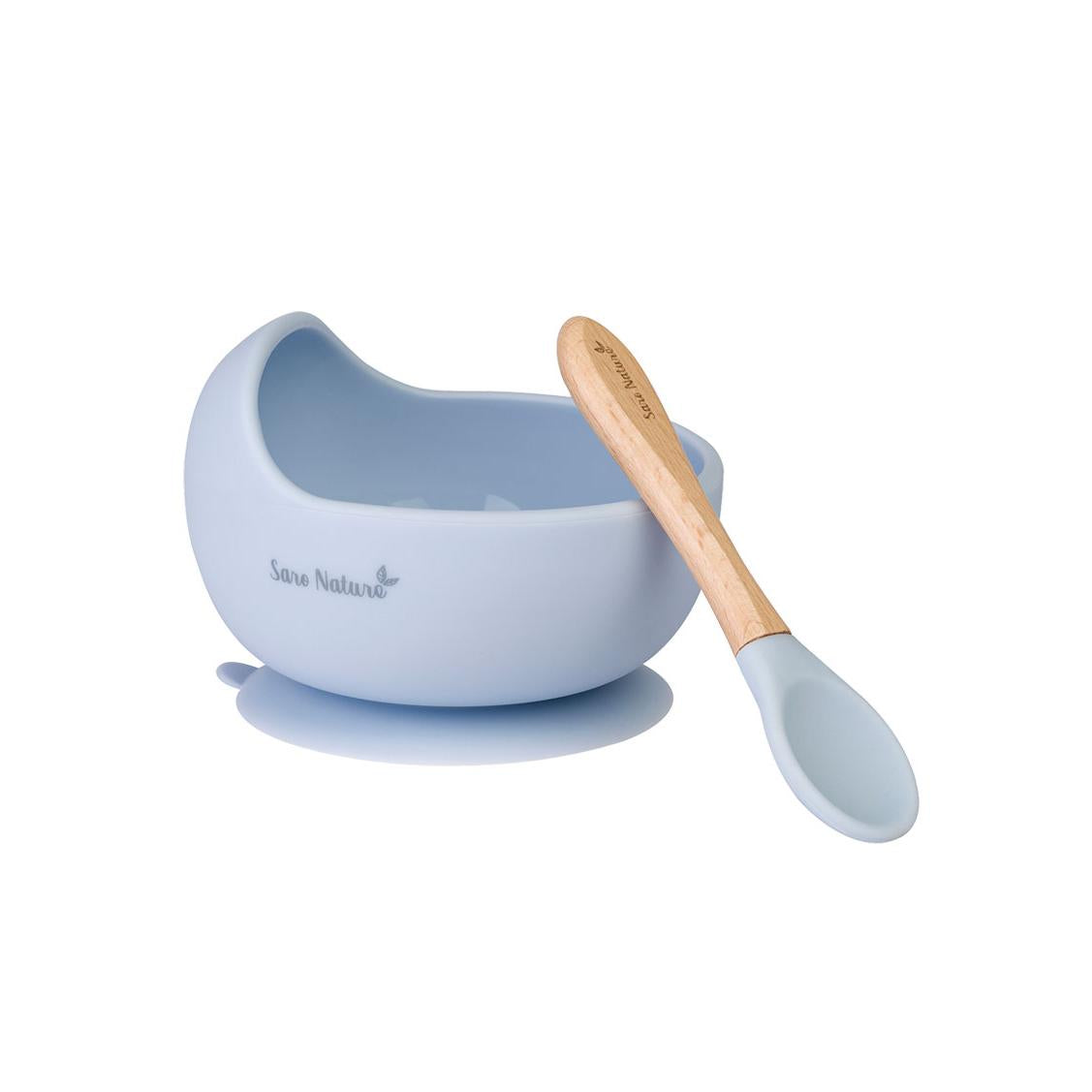 Wave Feeding Set with Suction Cup Saro Baby Pink