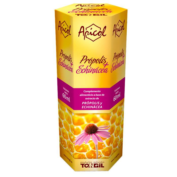 Apicol Extrait de propolis et d'échinacée Tongil 60 ml