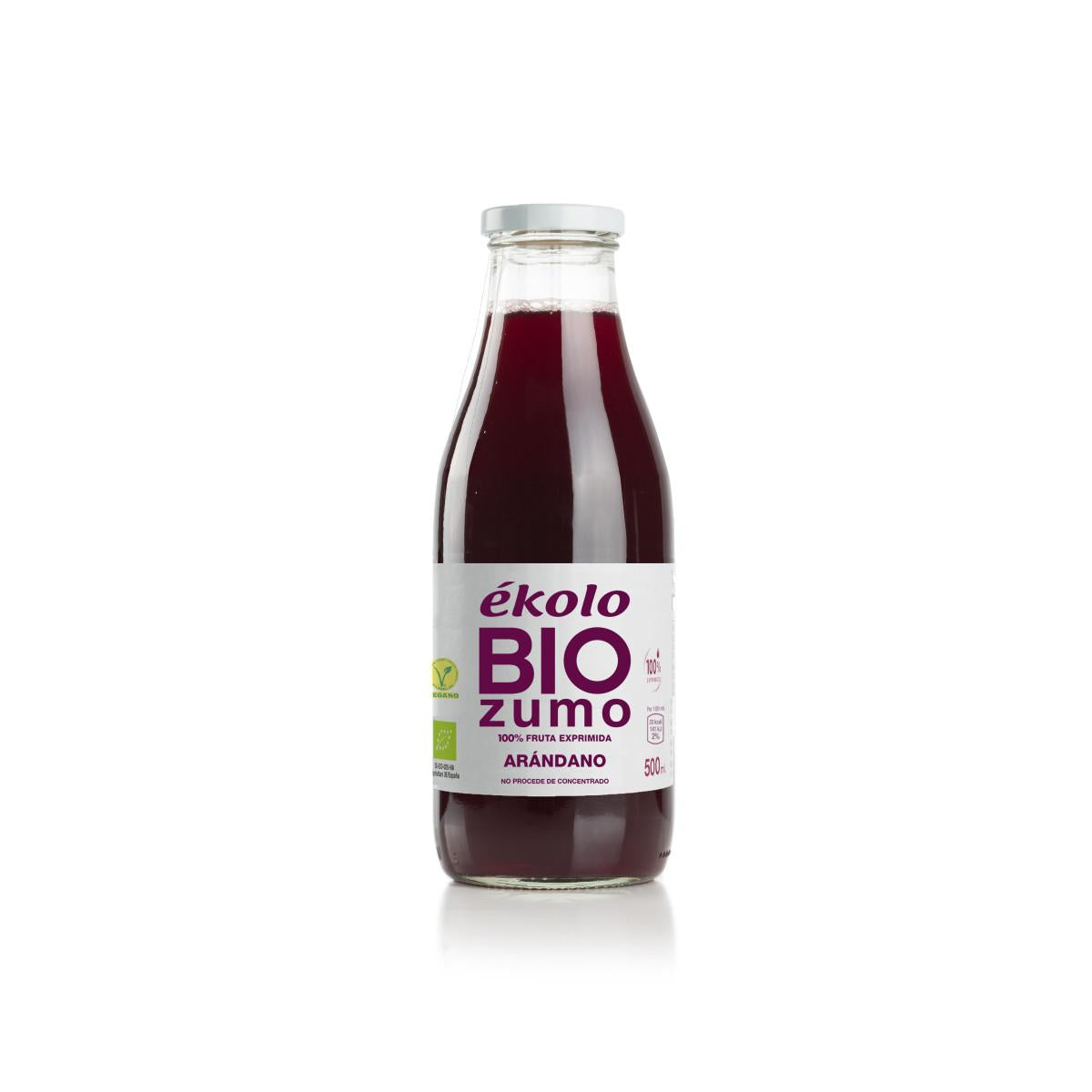 ékolo 100% Bio-Blaubeersaft, frisch gepresst, 500 ml