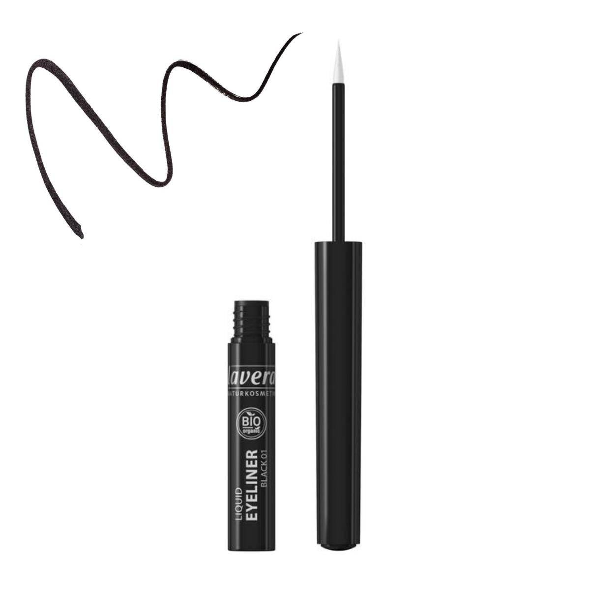 Płynny eyeliner – 01 Black, Lavera 2,8 ml