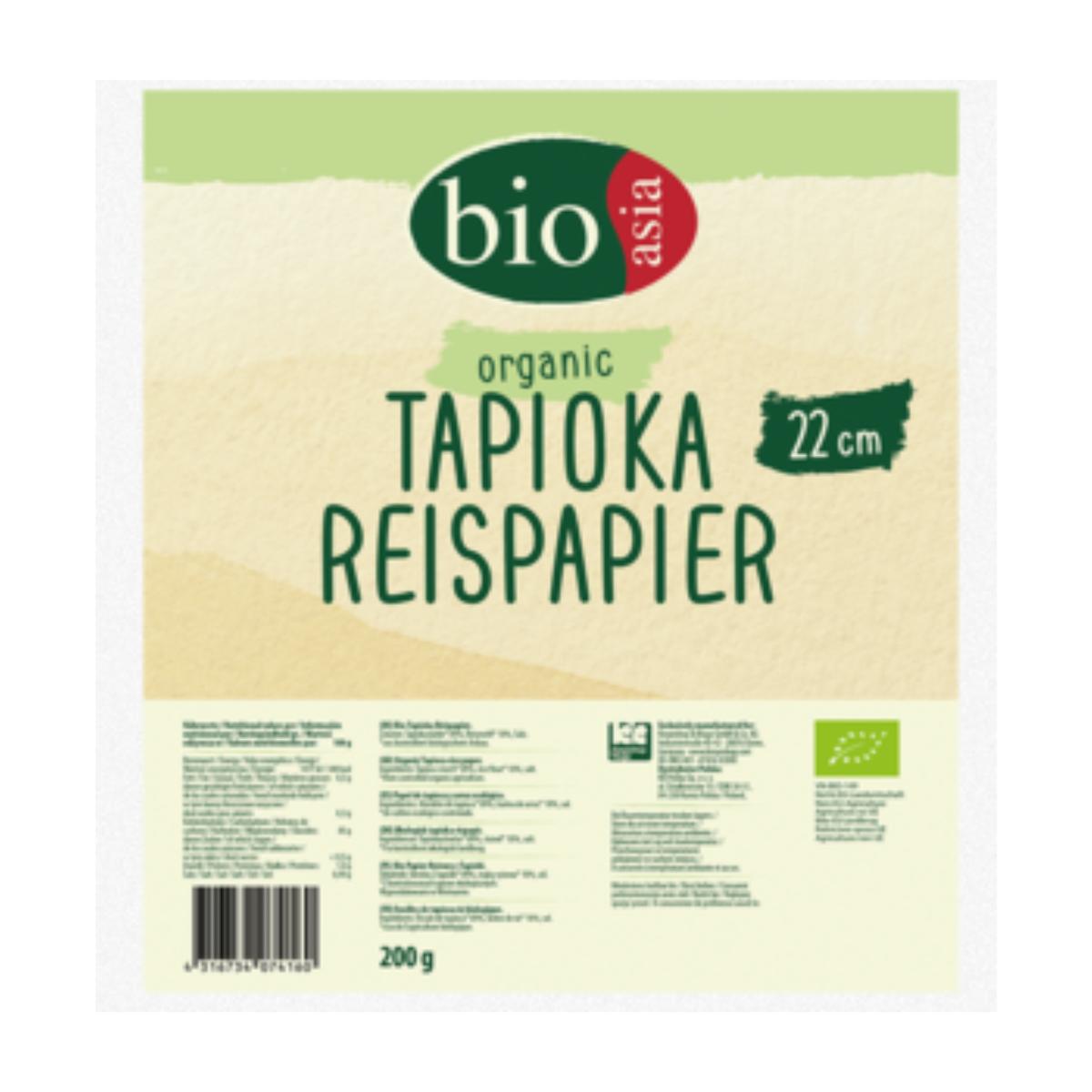 Bio-Reispapier, 22 cm Bioasia 200g
