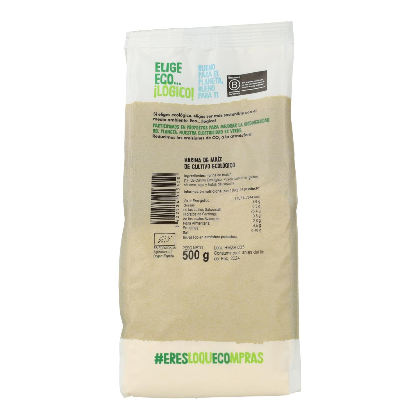 Harina de MaÍz Bio sin gluten Ecocesta 500 g