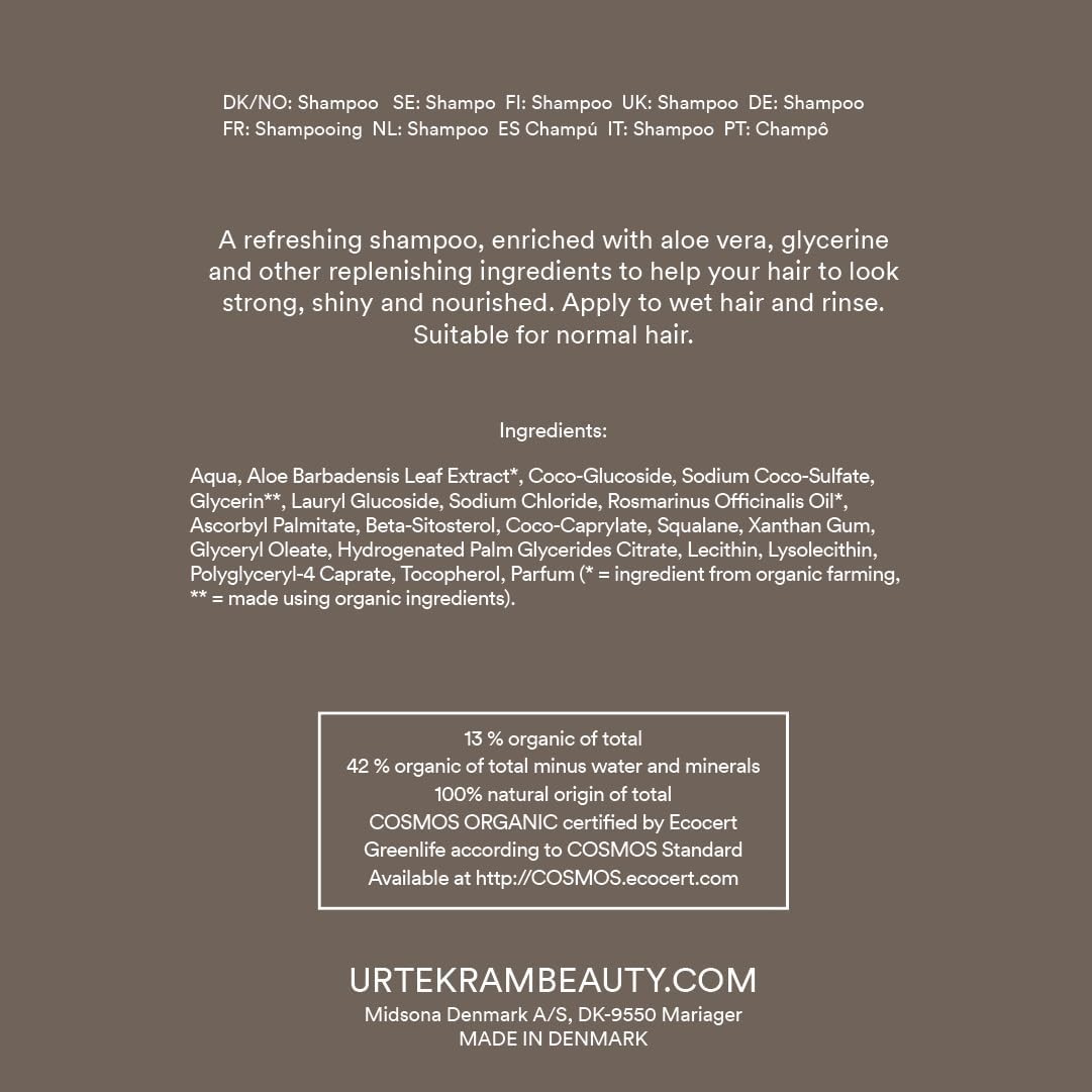 Zestaw 2x szampon rozmarynowy do włosów cienkich Urtekram 500 ml