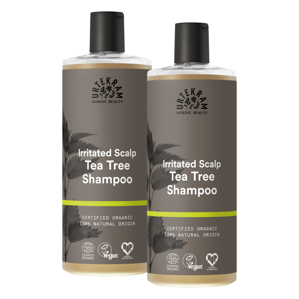 Pack 2x Shampooing antibactérien à l'arbre à thé Urtekram 500 ml