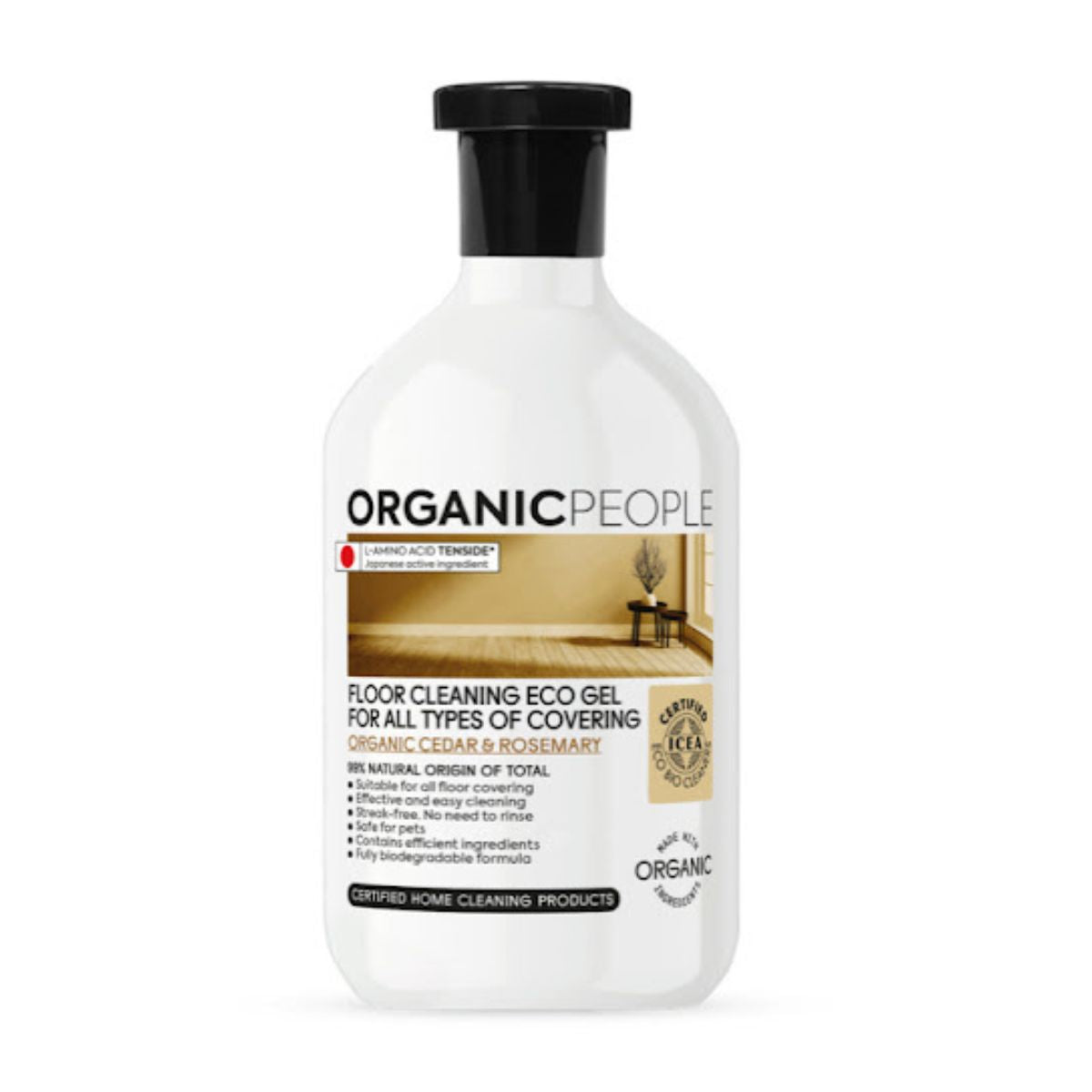 Gel Limpiador de Suelos ECO Pino y Romero Orgánicos, Organic People, 500 ml