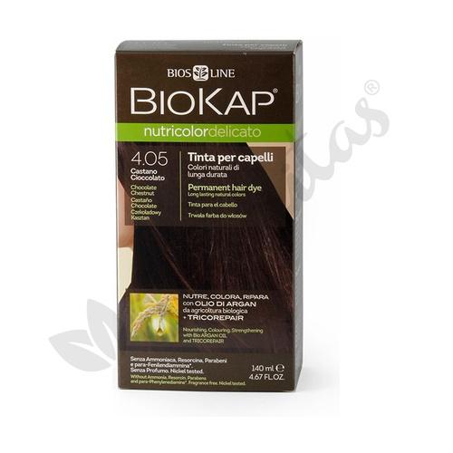 Delicato Dye Chocolate Brown Hair Dye 4.05 Biokap 140 ml