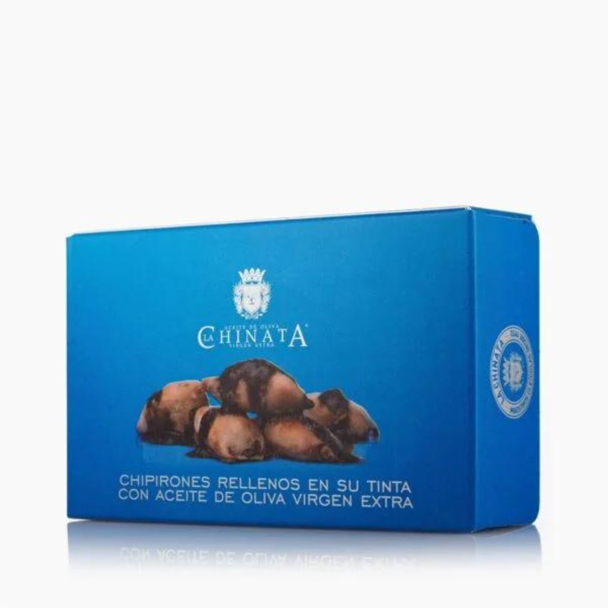 Gefüllter Tintenfisch in eigener Tinte mit nativem Olivenöl extra 115 g La Chinata