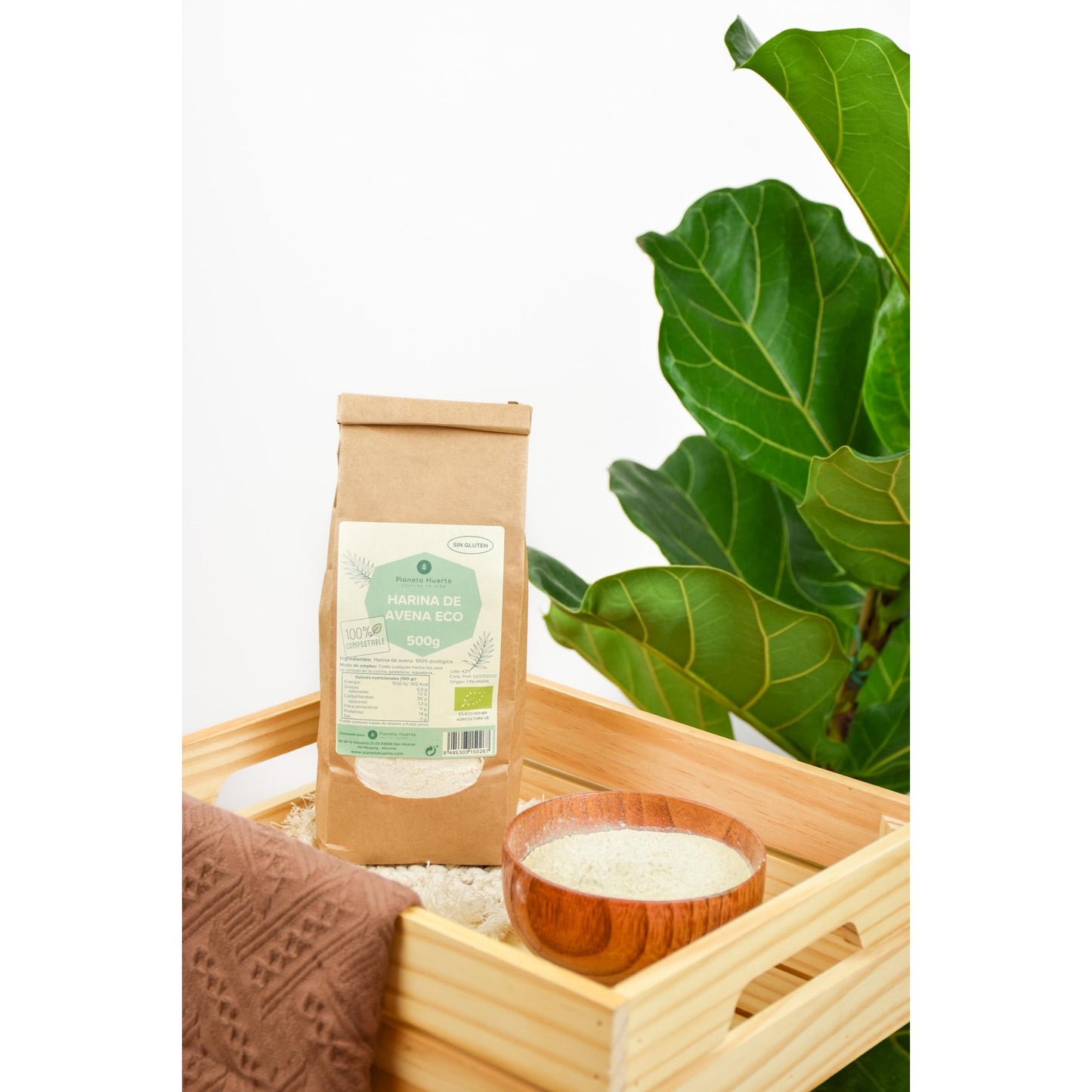 Harina de Avena Sin Gluten ECO Planeta Huerto