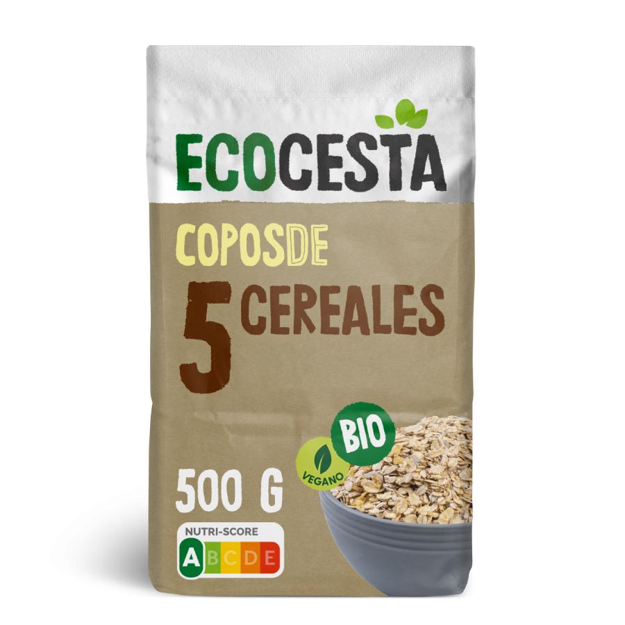 Fiocchi di 5 cereali biologici, 500 g Ecocesta