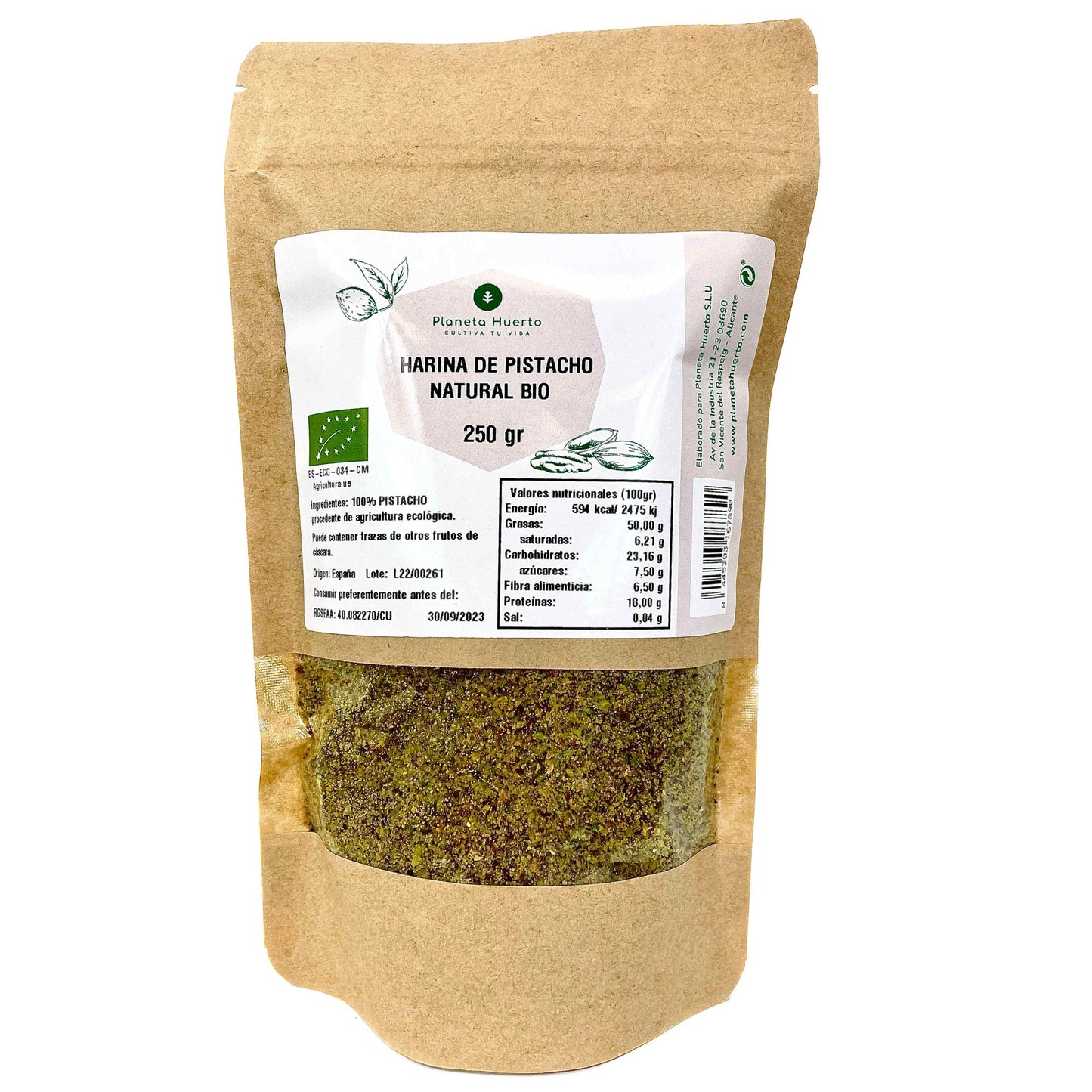 Pistaschmjöl ECO Planeta Huerto 250 g