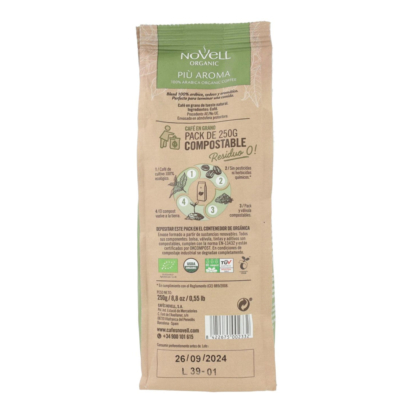 Mehr Aroma Bio-Kaffeebohnen 250g