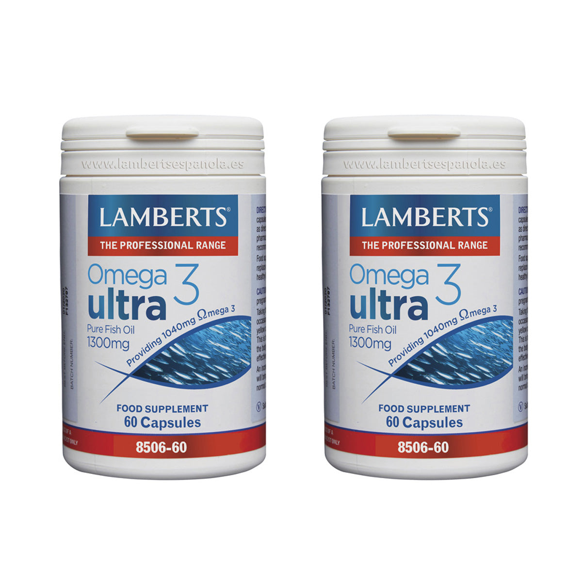 Packung 2x Omega 3 Ultra 1300 mg Lamberts 60 Kapseln