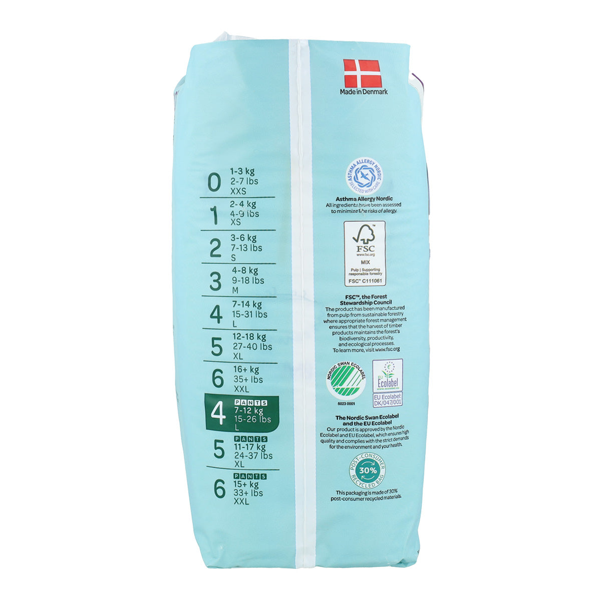 Bambo Nature Pants Nappies Size 4 (7-12 kg) 20 pcs