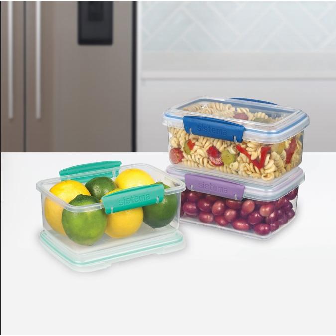 Klip It airtight container pack 3x1 l