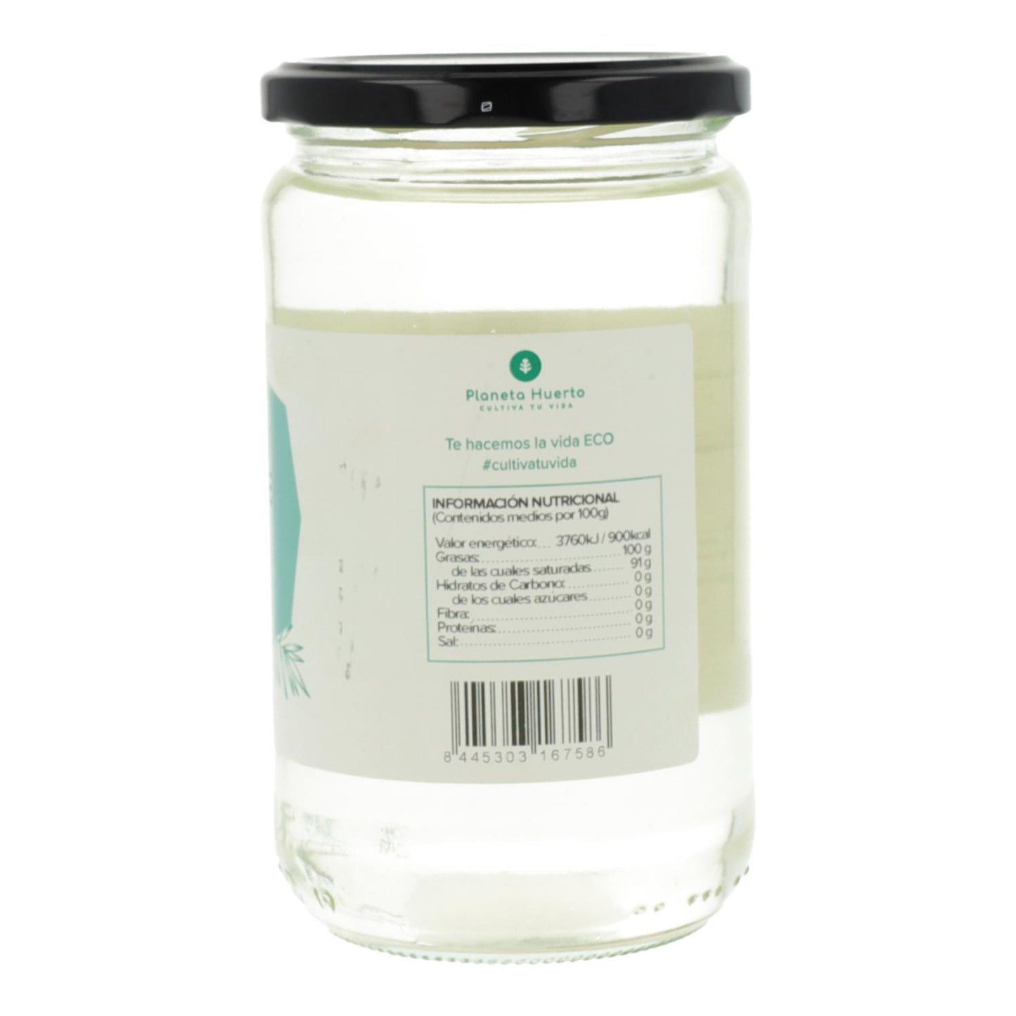 Huile de coco désodorisée ECO Planeta Huerto 500 ml